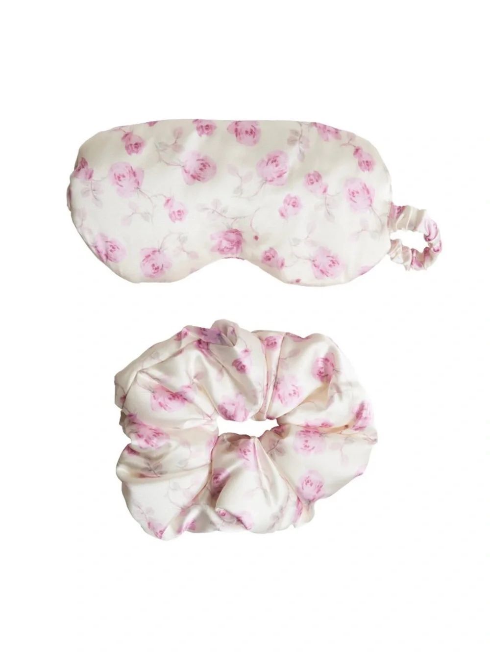 LoveShackFancy x Target Goody Ribbon Rosa 1 Eye Mask Satin Scrunchie 2PC Set